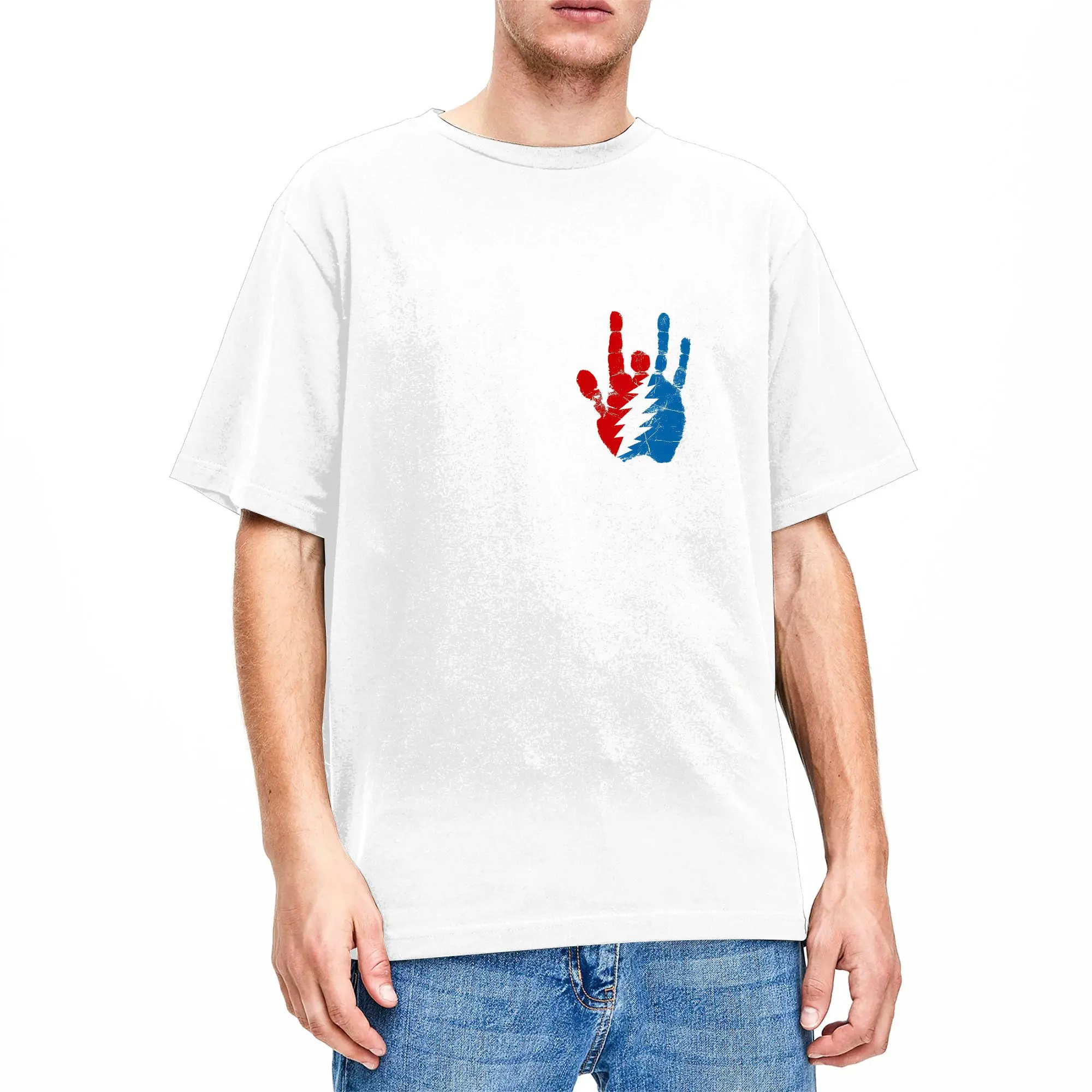 Men Rock Reel Grateful T Shirts  Cotton Clothing Novelty Short Sleeve Round Collar Tee Shirt Unique T-Shirt