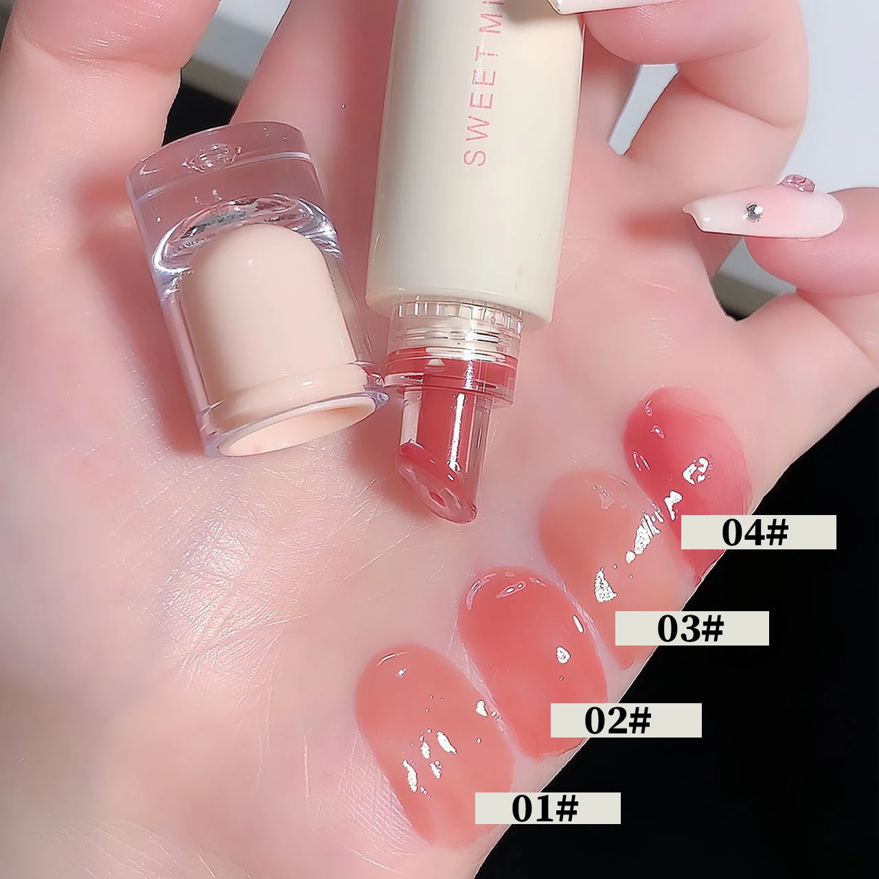 SWEEET MINT 립 젤리 글레이즈 모이스처라이징 립 브라이트닝 미러 립 글레이즈