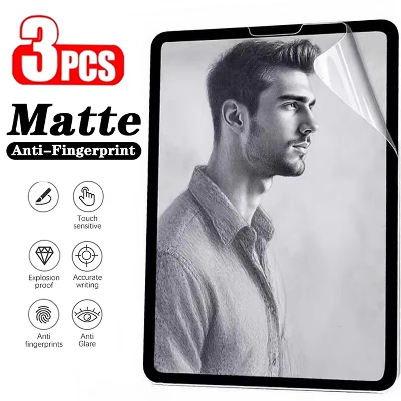 Paper Texture Screen Protector For iPad Pro 11 13 M4 M5 iPad 10th 11th 12th Air 10.9 11 13inch, Wear Resistant Smooth Accessory