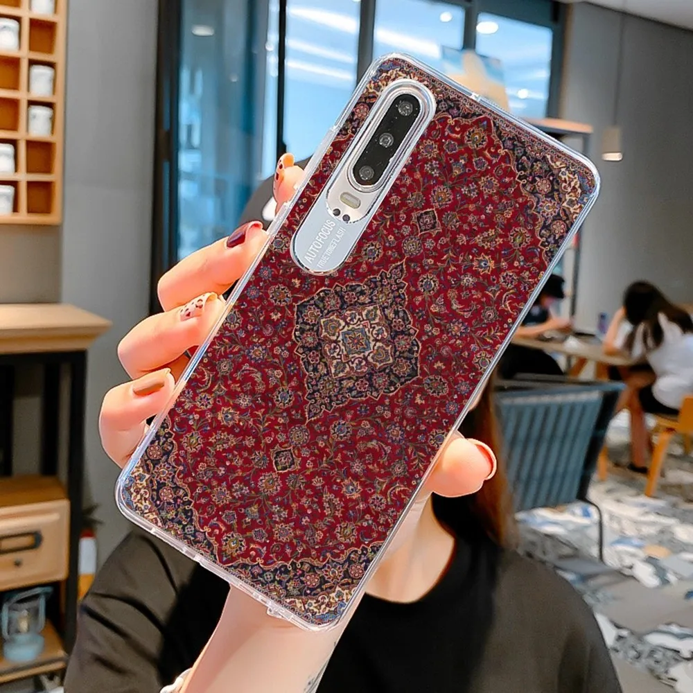 Funda de teléfono con alfombra persa para Samsung, S21, A10, Redmi Note 7, 9, Huawei P30Pro, Honor 8X, 10i