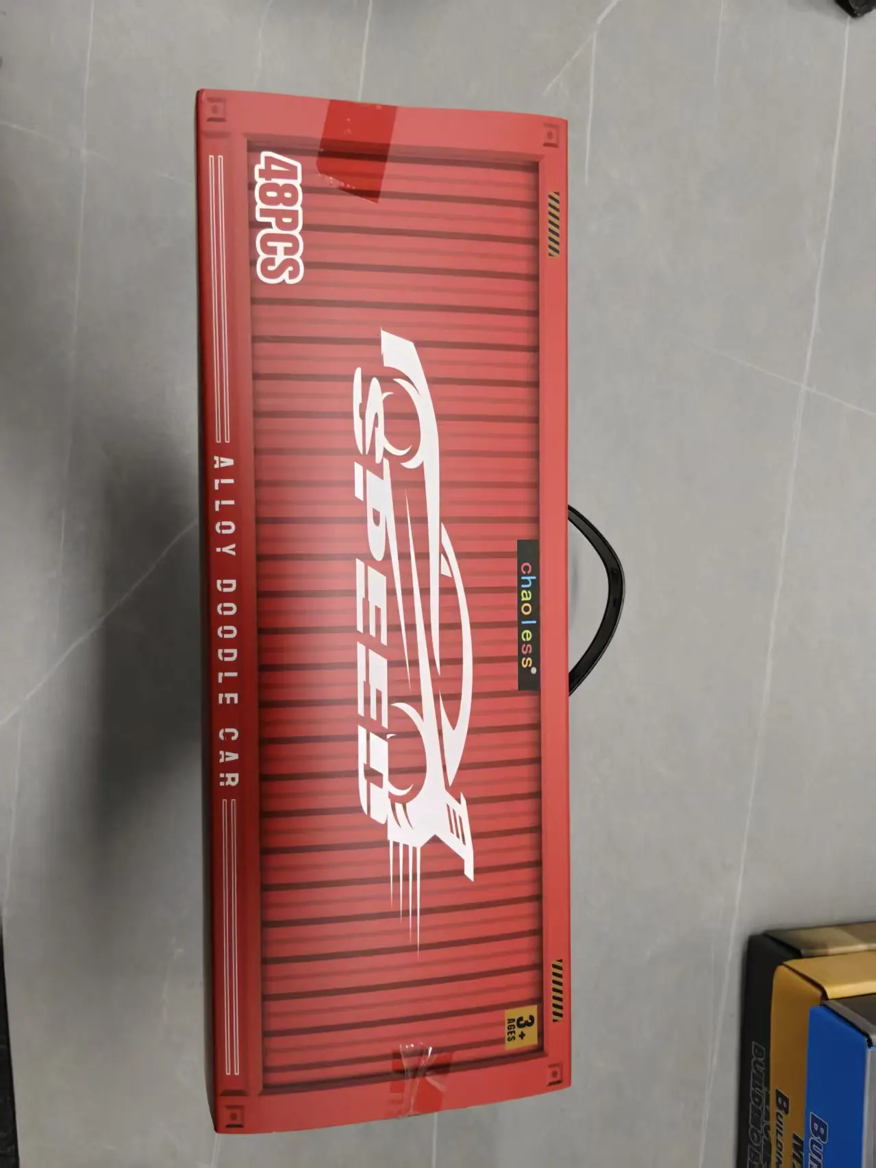 48개 금속 철 합금 자동차 트럭 장난감 기차 트랙 세트 슬롯카 모델 어린이 장난감 소년 미니어처 트롤리 크리스마스 선물