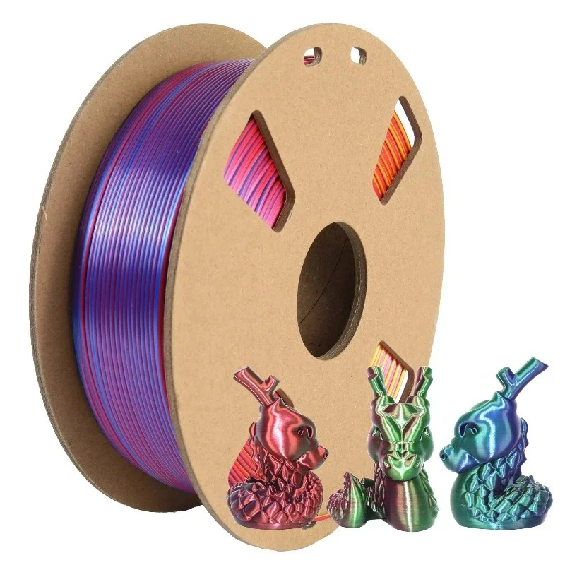 

Filament Multicolor 3D Printer Filament Rainbow 3D Printing Filament 1.75mm 1kg 3D Printing Accessories