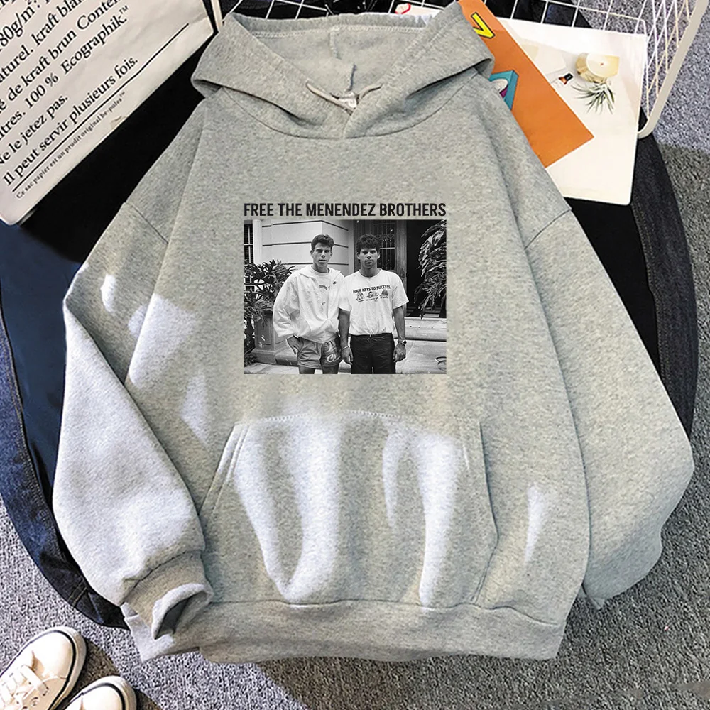 Nicholas Chavez Graphic Hoodies Free The Menendez Brothers Movie Printing Sweatshirts Streetwear Hip Hop Unisex Pullovers Male