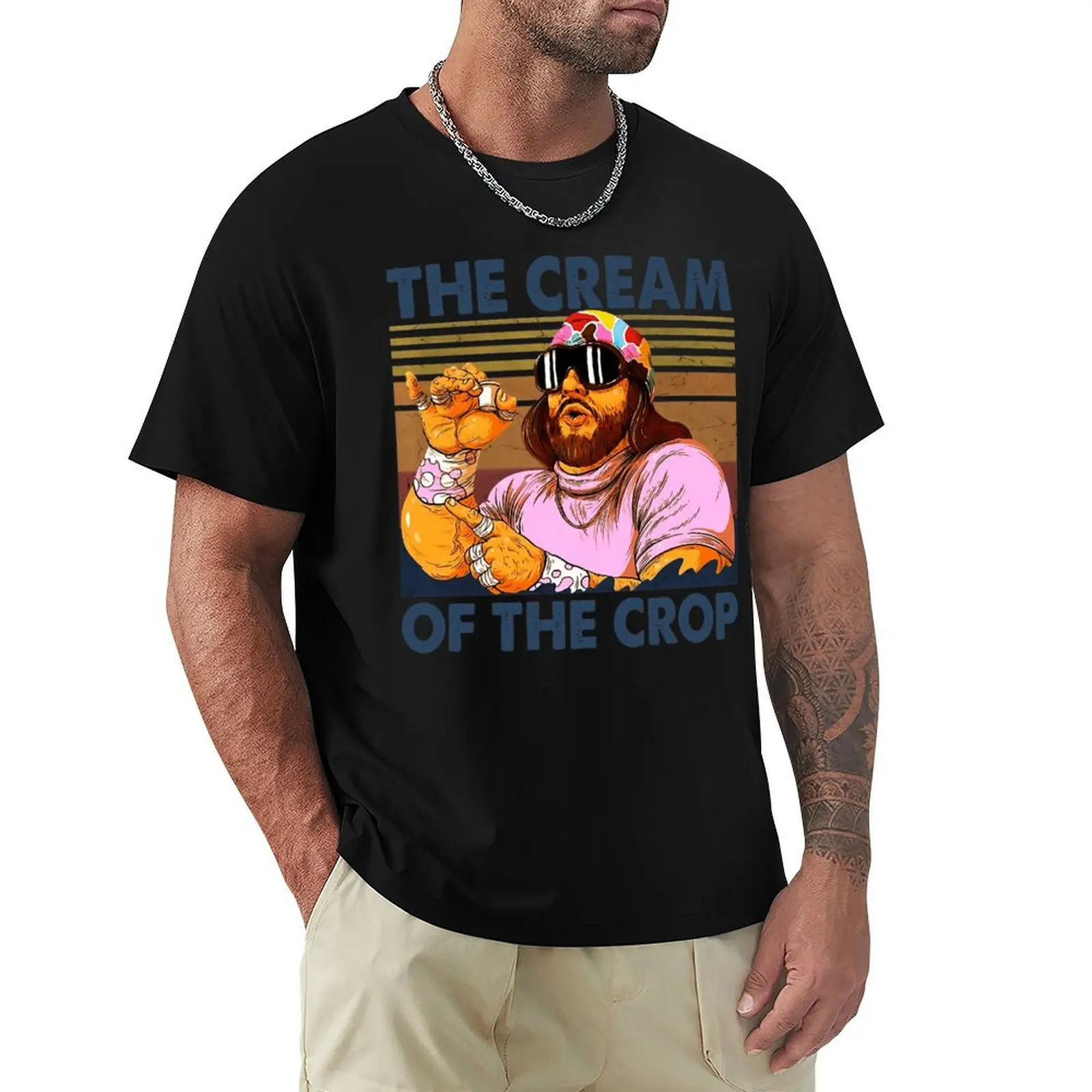 

Macho Man's Signature Style Flamboyance In Frames T-Shirt Ultra Soft Breathable Tee Top