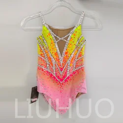 LIUHUO Rhythmic Gymnastics Leotard Competitive  Cheerleading Performance For Children