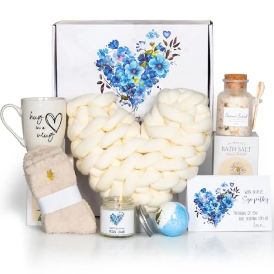 

Sympathy Gift Baskets Condolences Gifts for Bereavement Grief - Sorry for Your Loss of Loved One/Mom/Dad/Husband Thinking of Yo