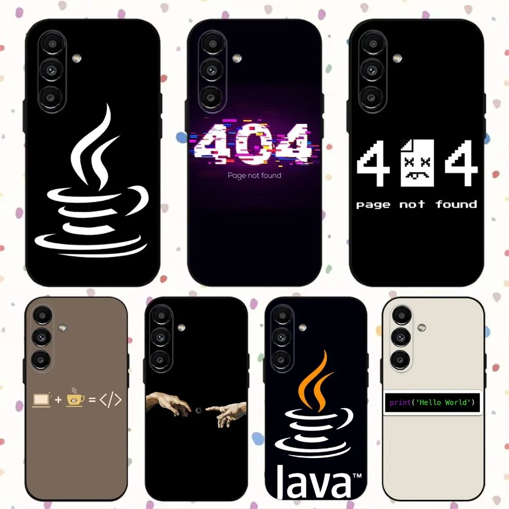 Java  Phone Case For Samsung S24,S21,S22,S23,S30,Ultra,S20,Plus,Fe,Lite,Note,10,9,5G Black Soft Cover