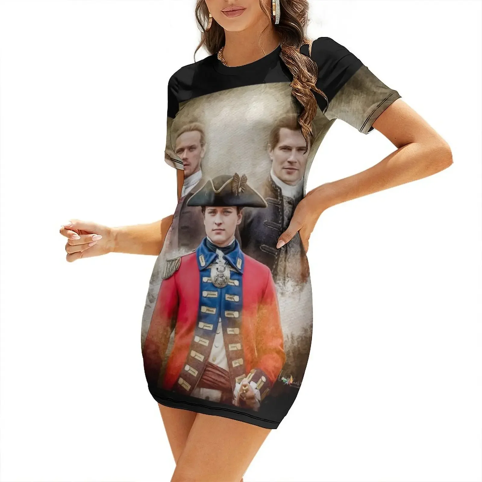 

Two fathers for William Short-Sleeved Dress long sleeve dresses evening dresses luxury 2025 Dress