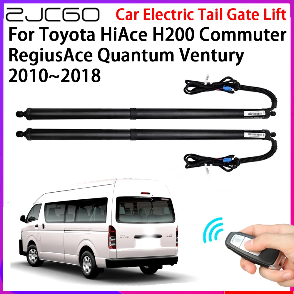 ZJCGO Car Automatic Tailgate Lifters Electric Tail Gate Lift for Toyota HiAce H200 Commuter RegiusAce Quantum Ventury 2010~2018