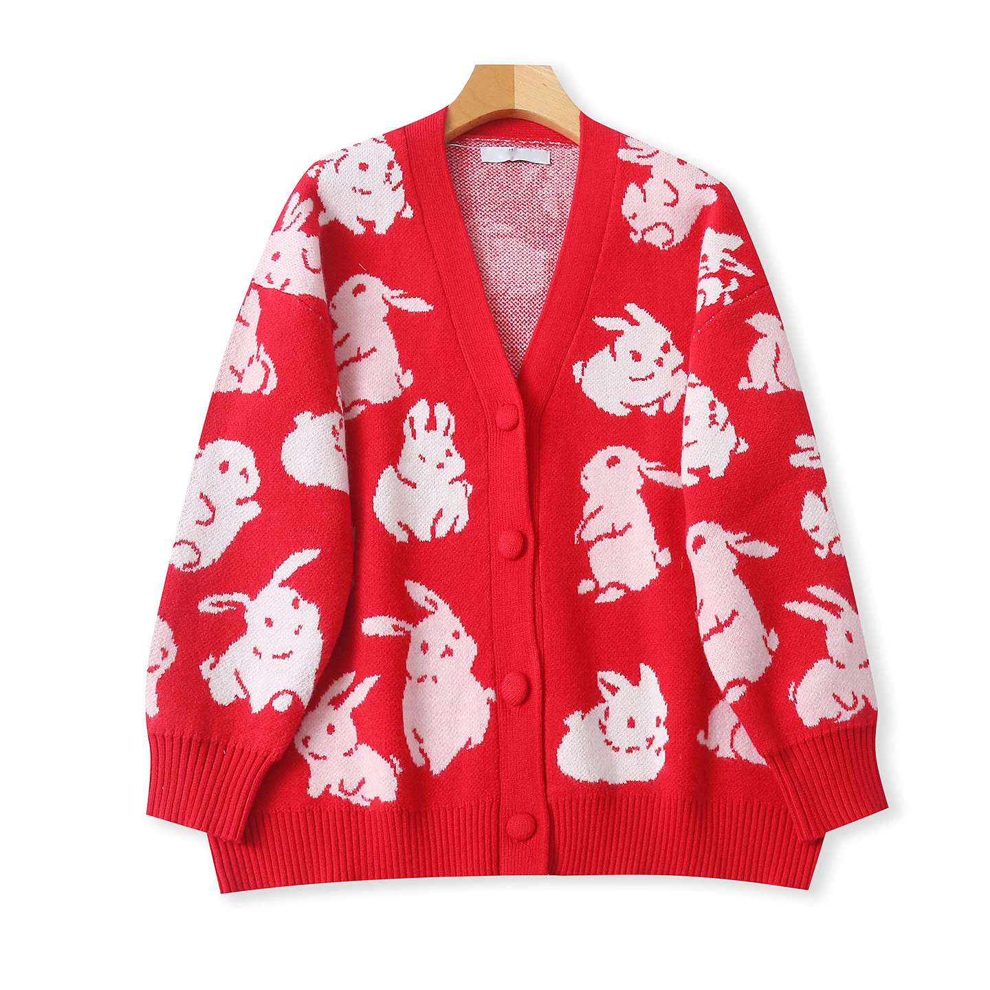 

Осень-зима женский вязаный открытый кардиган с v-образным вырезом на одной пуговице, свободная утягивающая повседневная теплая верхняя одежда, маленькая Fraance Sle J...