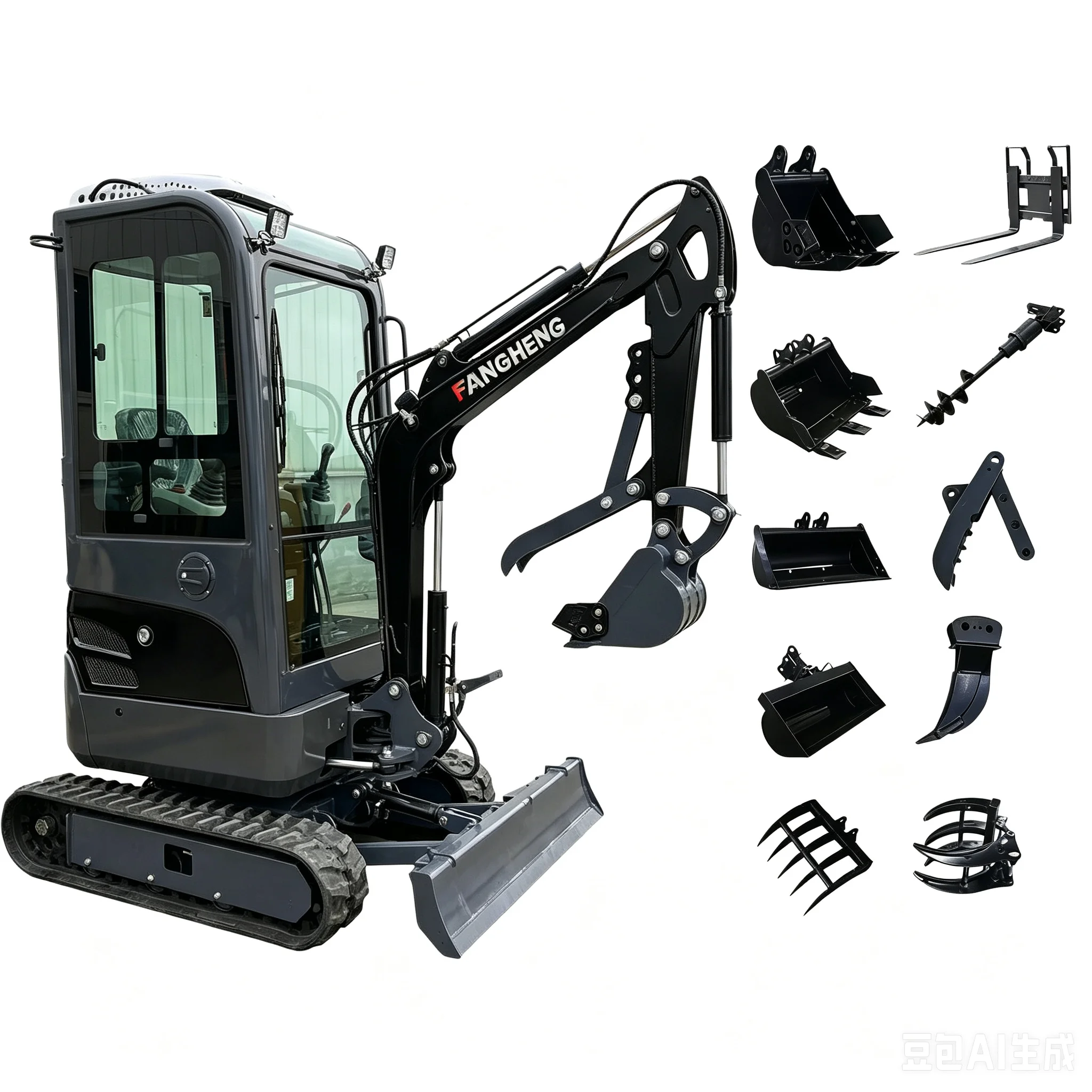 Customized Excavator 3.5 Ton EPA Euro 5 Kubota Engine Crawler Digger Farm 1 Ton 2 Ton Home Mini Excavator Machine