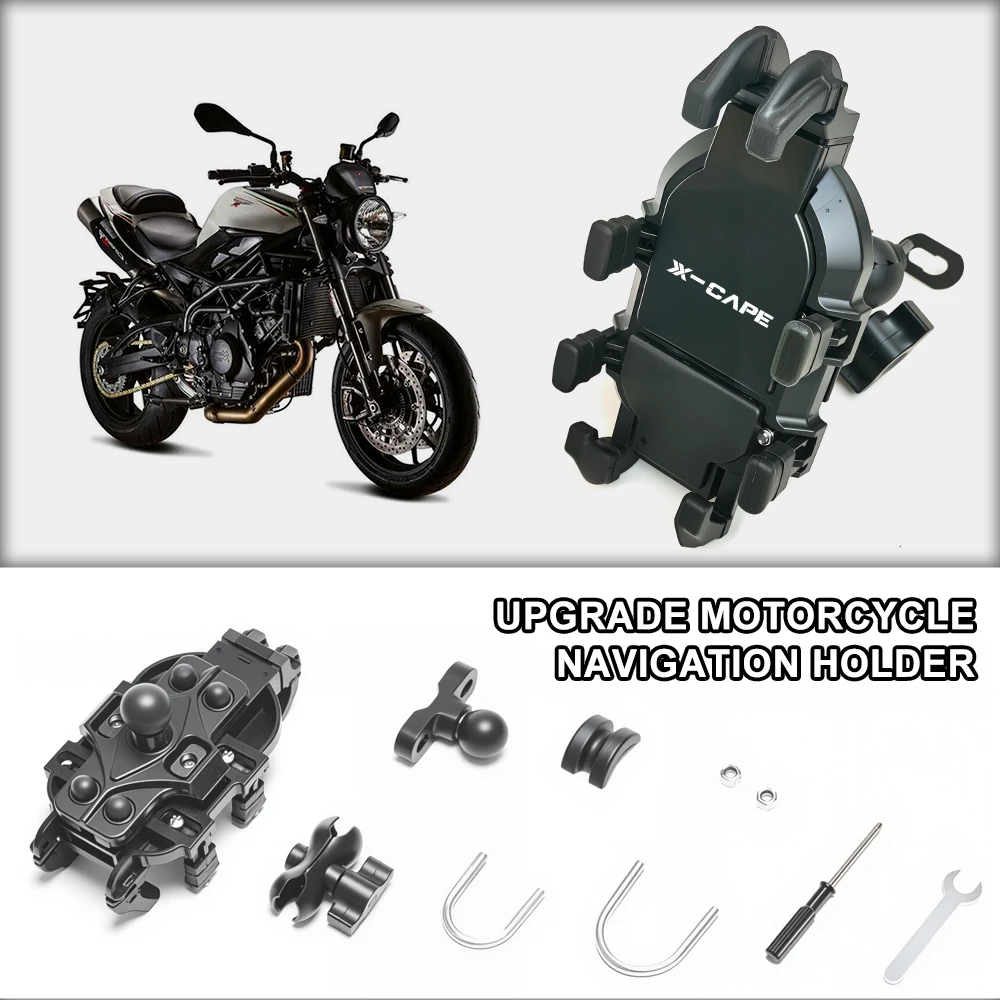 Quick Install Motorcycle Phone Mount Waterproof Handlebar mount For Moto Morini X Cape 650 649 XCAPE 650 650 X-CAPE700 1200