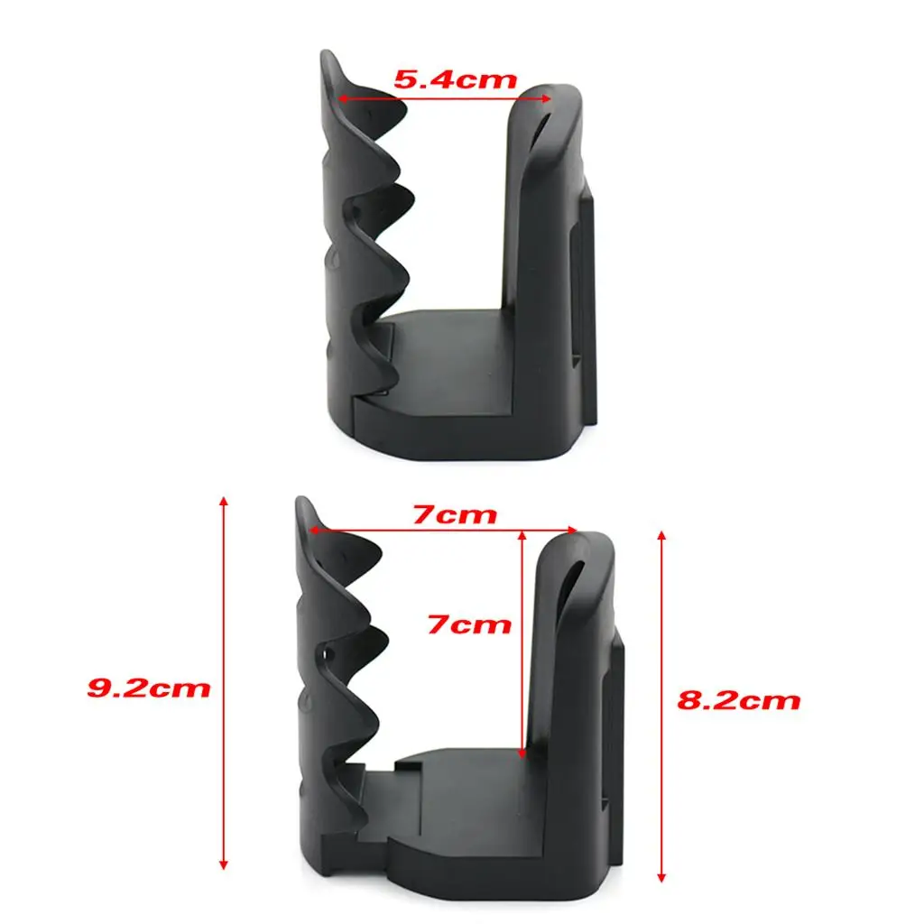 Secure Motorcycle Drink Cup Holder Adjustable Plastic Bottle Mount for Bike and Scooter
