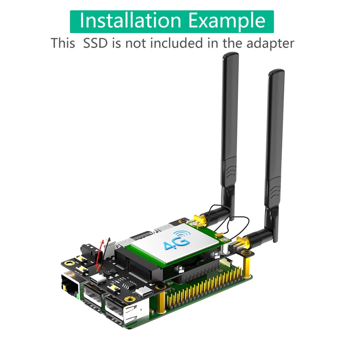 IYBBW-3G 4G LTE Basic HAT für Raspberry Pi Asus Tinker Board Samsung ARTIK Rock64 Media Latte Panda Kühlerlüfter