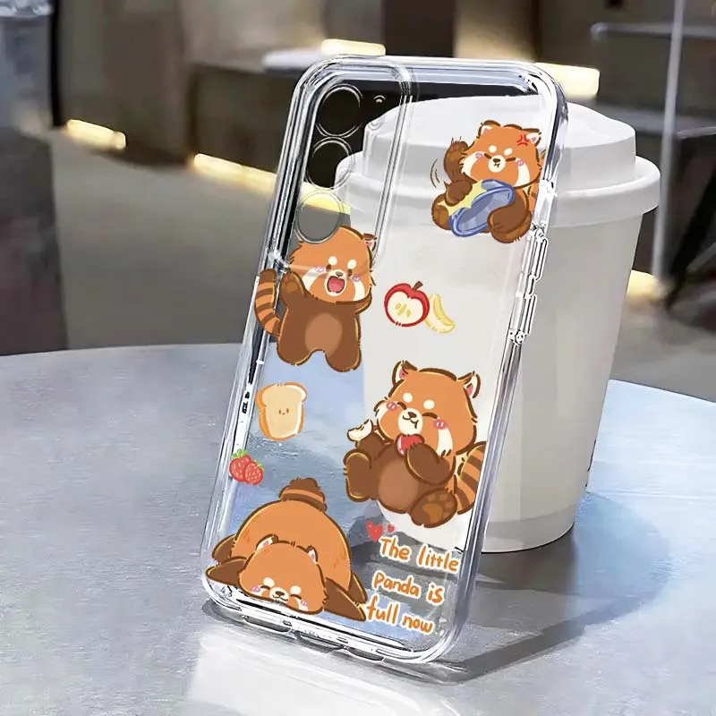 Cat Cute Dog Cartoon For OPPO A11 A16 A55 A56 A57 A72 A52 A73 A74 A54 A76 A78 Find X5 X6 X7 Ultra Pro 5G Transparent Phone Case view 4