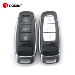 YIQIXIN Smart Car Key Shell For Audi A1 A3 A4 A5 A6 C8 A7 A8 Q3 Q5 Q7 Q8 2017 2018 2019 2020 2021 2022 3 Button Fob Cover Case