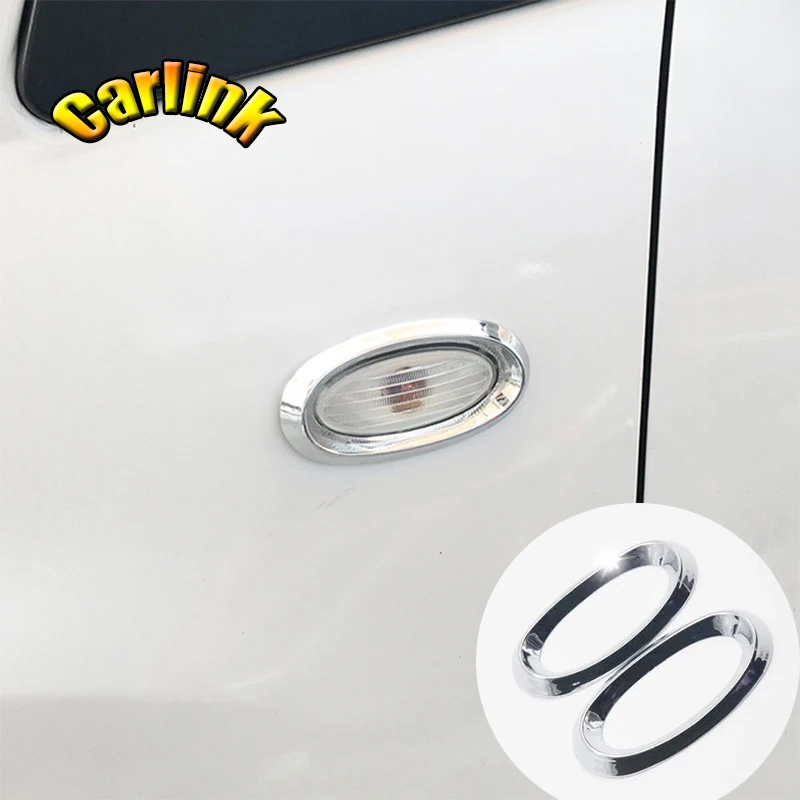 

ABS хромированный для Nissan Juke Leaf Note Micra March светильник РА поворотного сигнала Крышка отделки автомобиля Набор стикеров аксессуары 2 шт.
