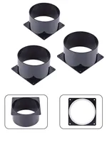75/100/120MM Fan Miner Duct Cooling Shroud ABS Flange Connector For Ventilation Pipe Air Ducting Connection
