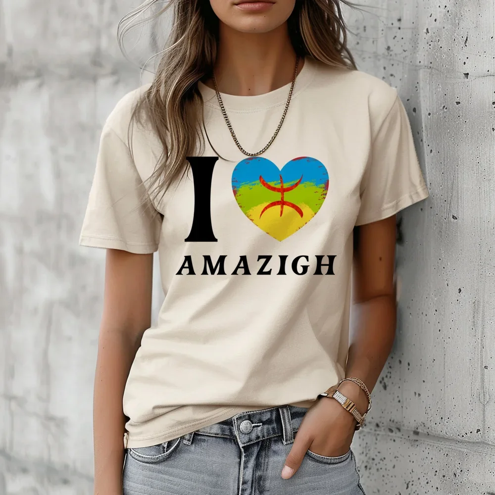 Amazigh top women anime graphic funny t shirt female funny harajuku clothing