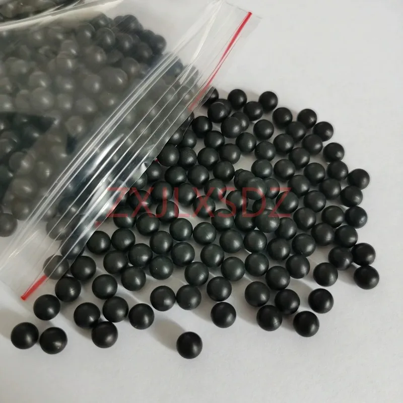 50 pcs black rubber solid ball decorative ball seal rubber ball Diameter 2 -14mm