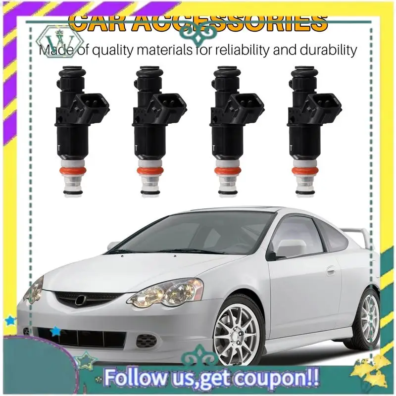 

Upgraded 4PCS 16450-RBB-003 New Fuel Injector Nozzle For HONDA CIVIC Si RSX TYPE-S CSX 2.0L TSX 2.4L