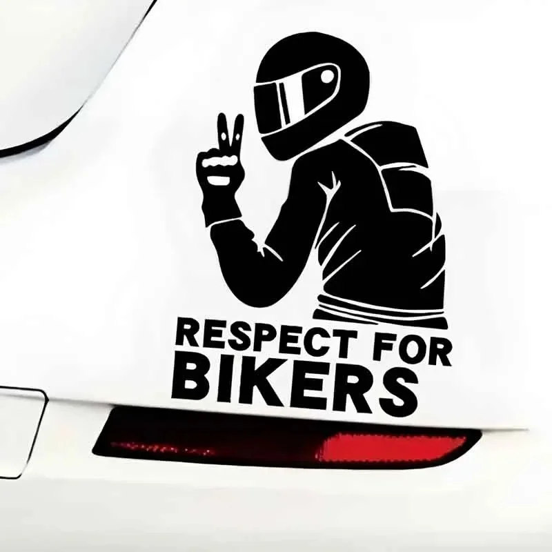 1/2/3/4Pcs Motorcycle Rider With Cool Profile Creative&Funny Stickers For Cartoon Fans&Lover,High Quality