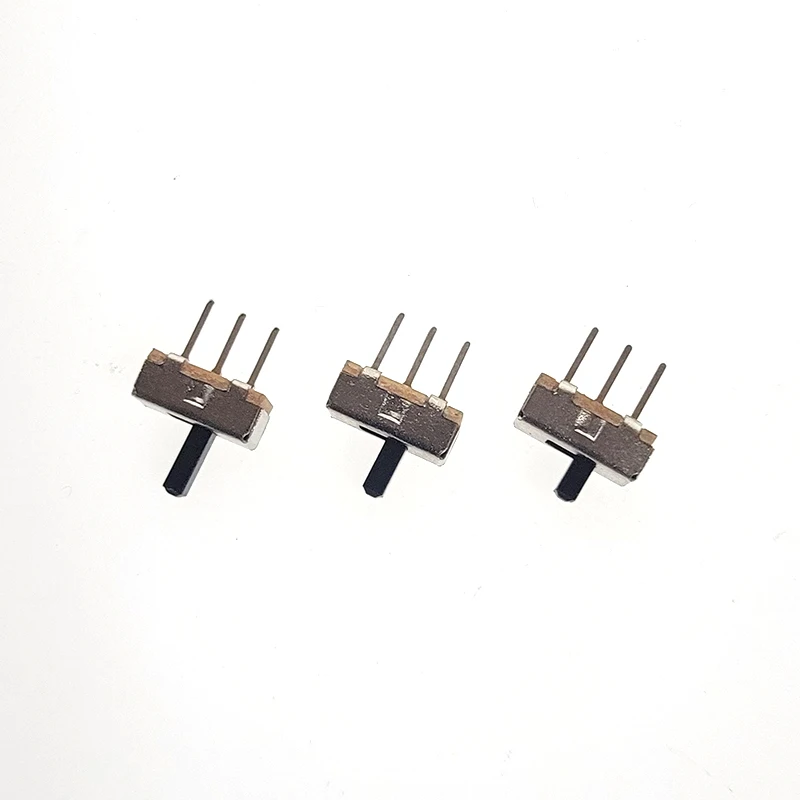 20Pcs SS12D00 Interruptor on-off mini Slide Switch 3pin 1P2T 2 Position High quality toggle switch Handle length:3MM/4MM/5MM/6MM