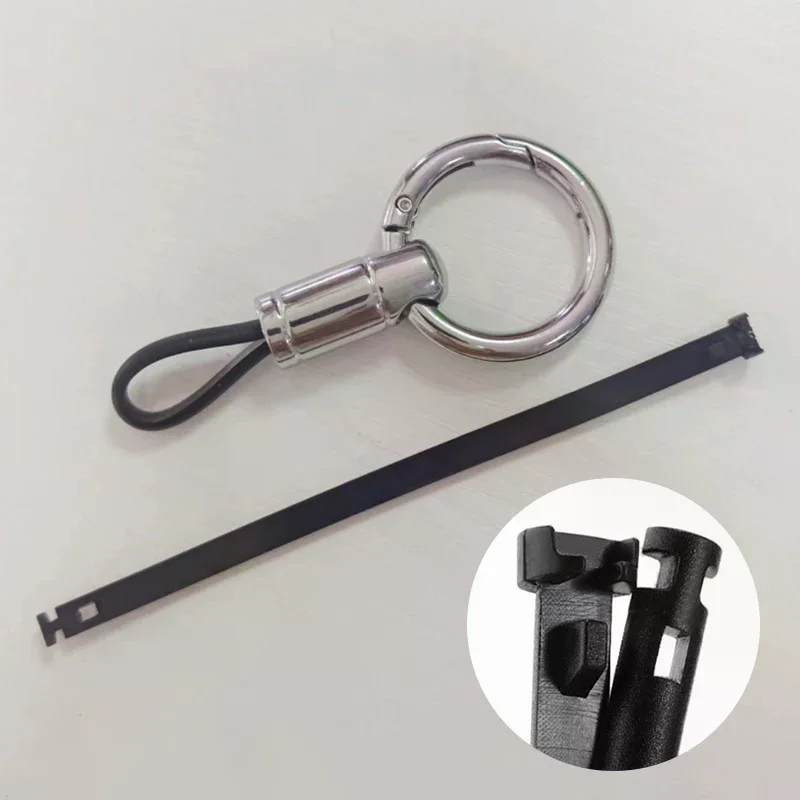 Car Key Ring High Quality Split Rings Keyring Leather Rope Pendant Car Key Pendant Keychain Holder Anti-Lost