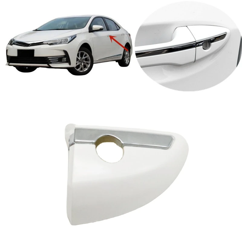 

Car Front Left Driver side Outer Door Handle Lock Key Hole Cover Cap For Toyota Corolla Levin 2014 2015 2016 2017 2018