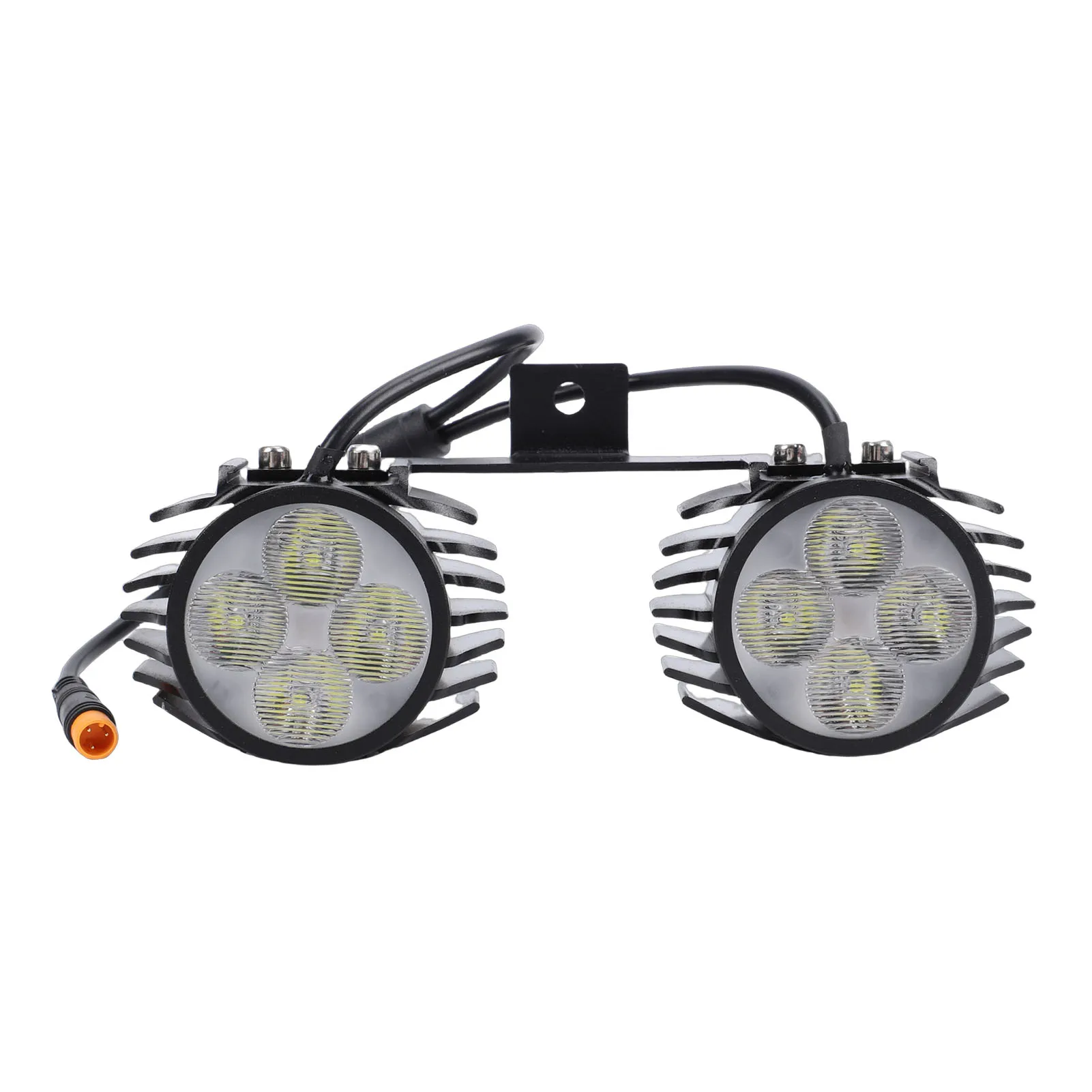 Elektrische scooter dubbele kop voorlamp geschikt voor waterdichting, hoge helderheid, eenvoudig te gebruiken LED-stuurlamp voor elektrische scooters