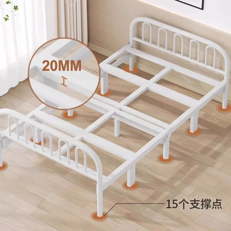 Portable Folding Bed Thickened Double Bed Office Nap Rental Room Hard Board