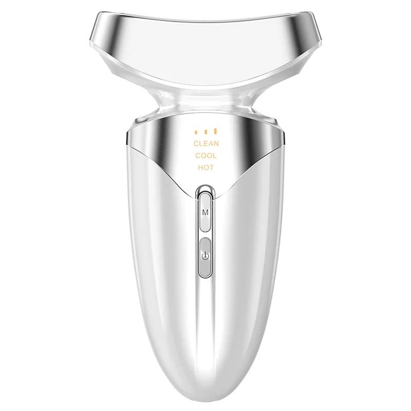 Ulepszony Masażer do Twarzy i Szyi Hot Cool 3 w 1 LED Photon do Modelowania Twarzy, Pielęgnacji Skóry, Redukcji Obrzęków i Wygładzania Skóry