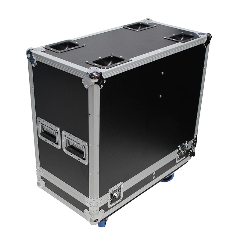 Aluminum ATA Flight Case Road Transport for 2 QSC KLA12 Speakers Support Customization