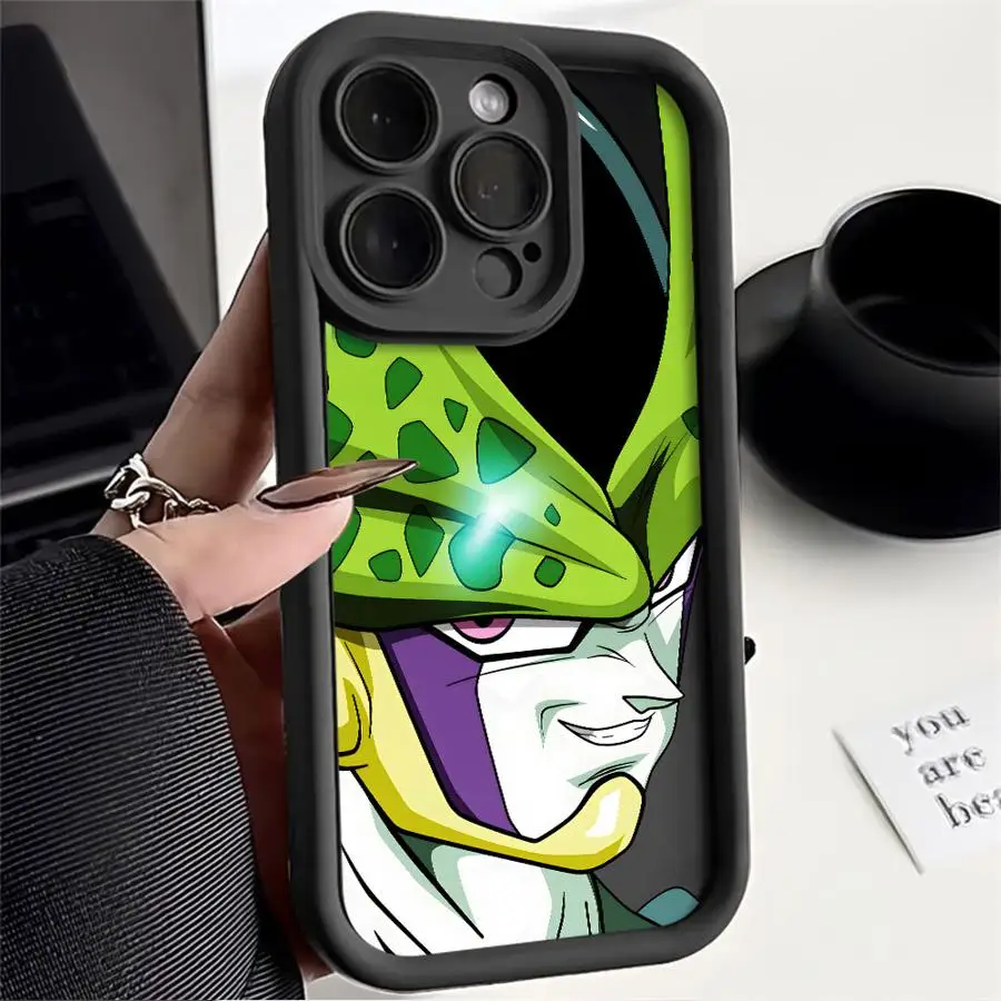 아이폰 XS Max 15 16 14 Plus XR 13 12 11 Pro Max 17 Air 16e용 케이스, 소프트 커버, 드래곤볼 Z 셀 마진 부우