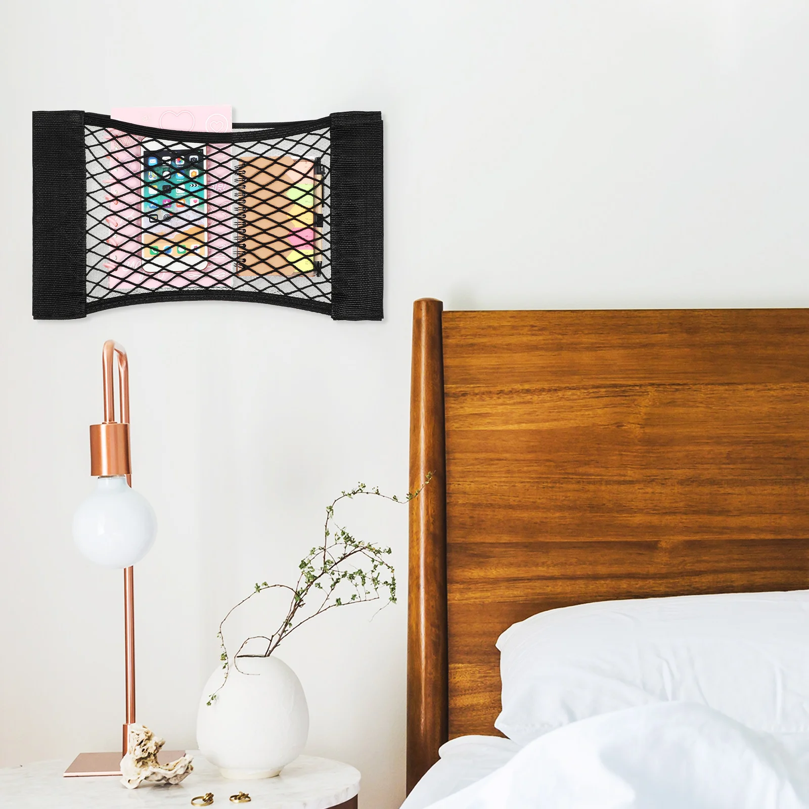 4 stücke Band Lagerung Net Elastische Mesh Cargo Net Für Auto Stamm Organizer Klebstoff Tasche Wand Lagerung Netting Kleine