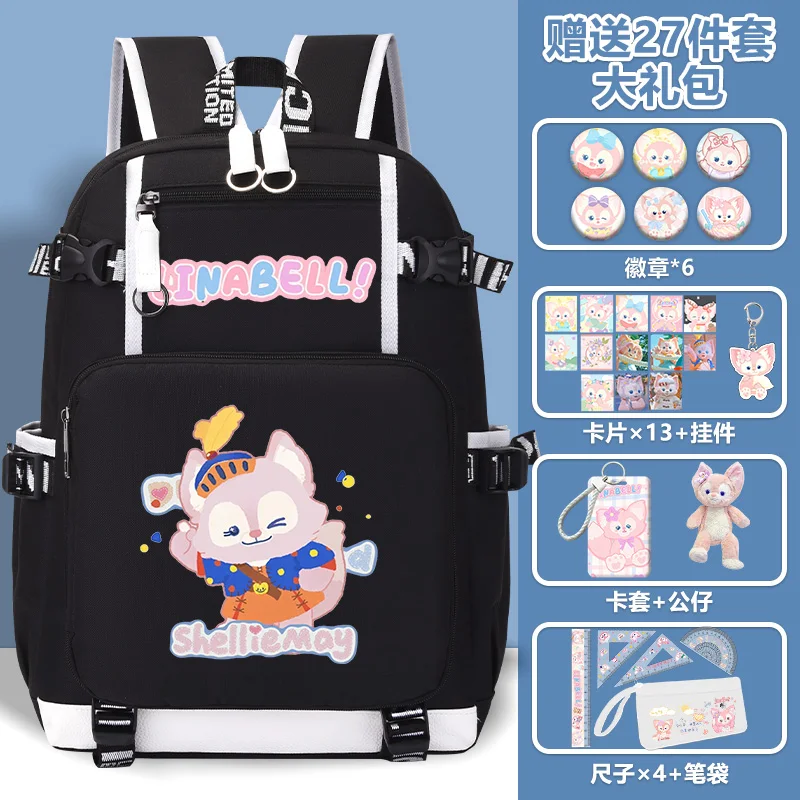 

Sanrio backpack cute cartoon Lingna Belle student schoolbag girls 2025 new large-capacity youth school backpack