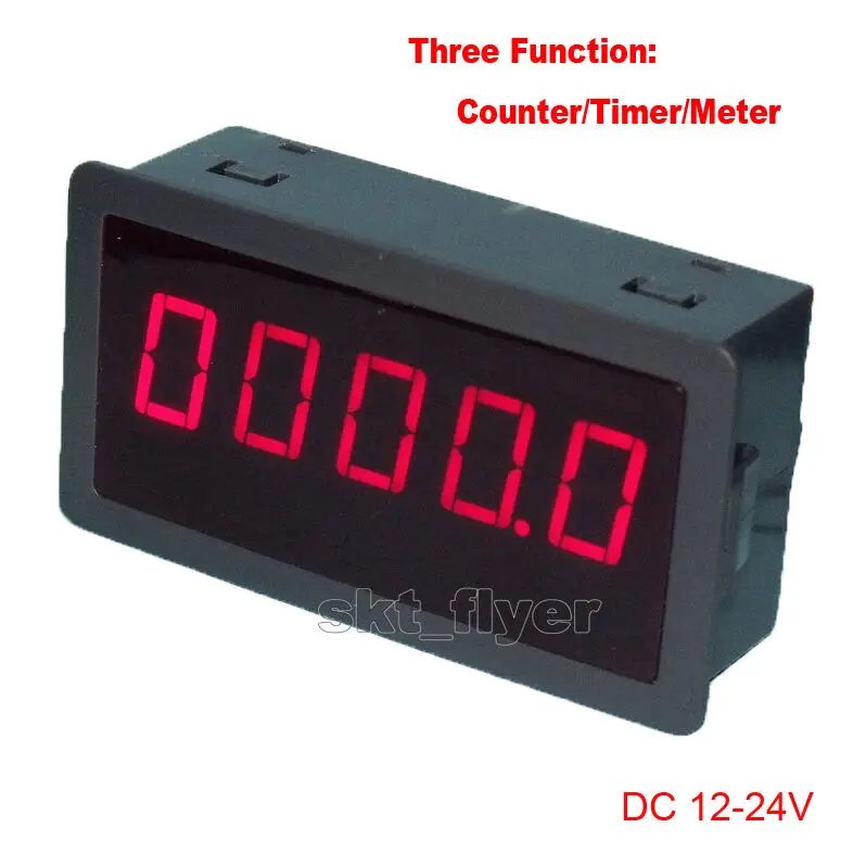 

0.56" Red LED Digital Counter Meter Timer Timing DC12-24V Car Motor Test Auto