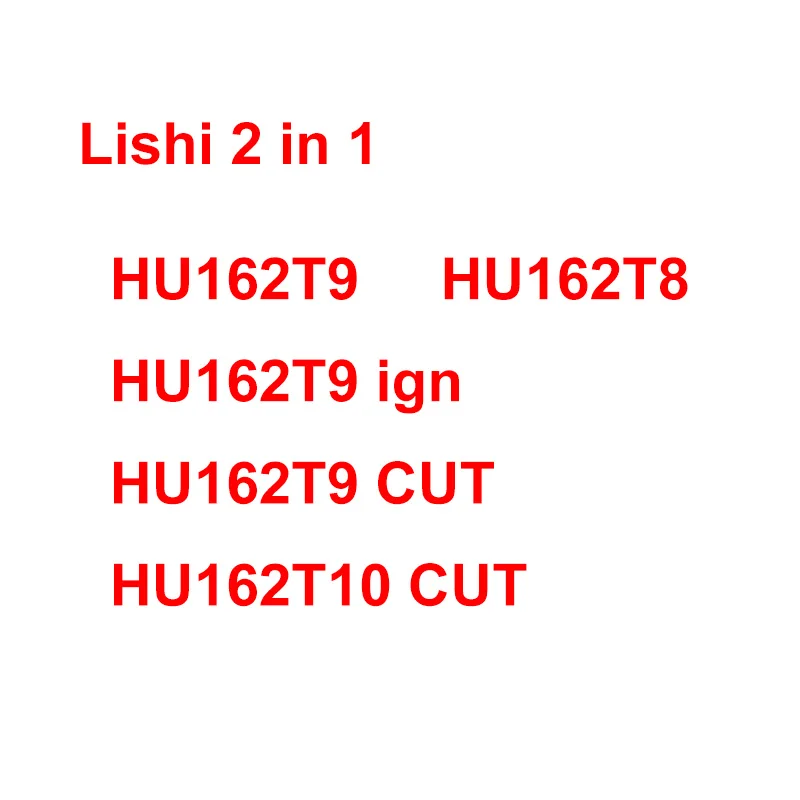 Lishi 2 in 1 HU162T9 HU162T8 HU162T9ign HU162T10 HU162T 9 CUT HU162T 10 CUT for Audi / VW Locksmith  Tools