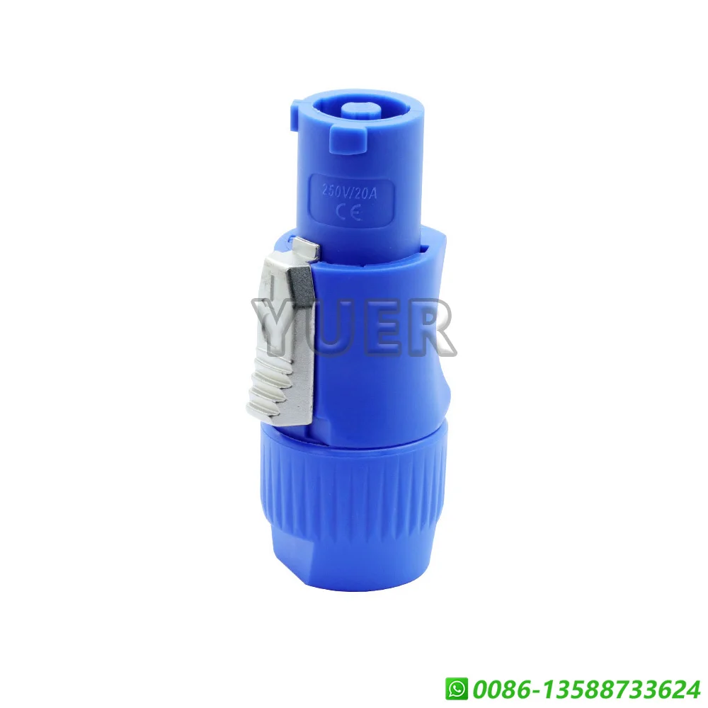 20Pcs/lot 3 Pin 20A 250V Powercon Connector NAC3FCA NAC3FCB Power Plug Adapter for Stage Light Lockable Cable Connector