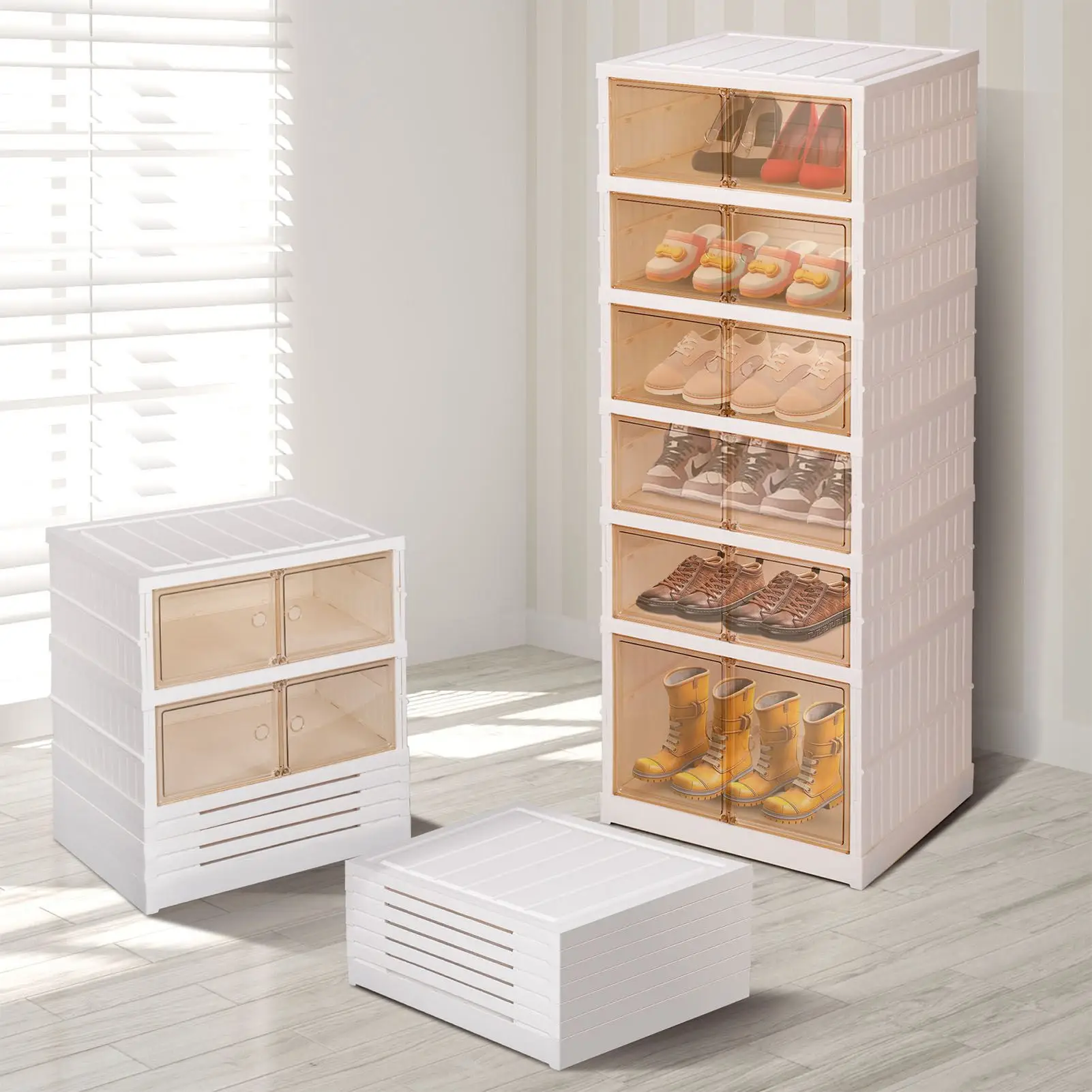 

New 6 Layers Shoe Organizer Shoe Rack Organizer Space Saving Rack For Wall Corner Stackable Shelf Adjustable Saving Cabinet