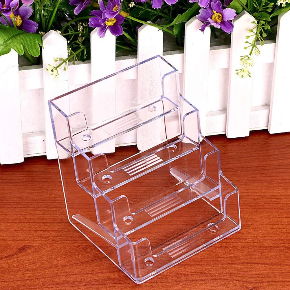 2 قطعة حامل بطاقة أنيقة منظم بطاقات العمل اسم واضح حقيبة للتخزين عرض اللوازم المكتبية #2