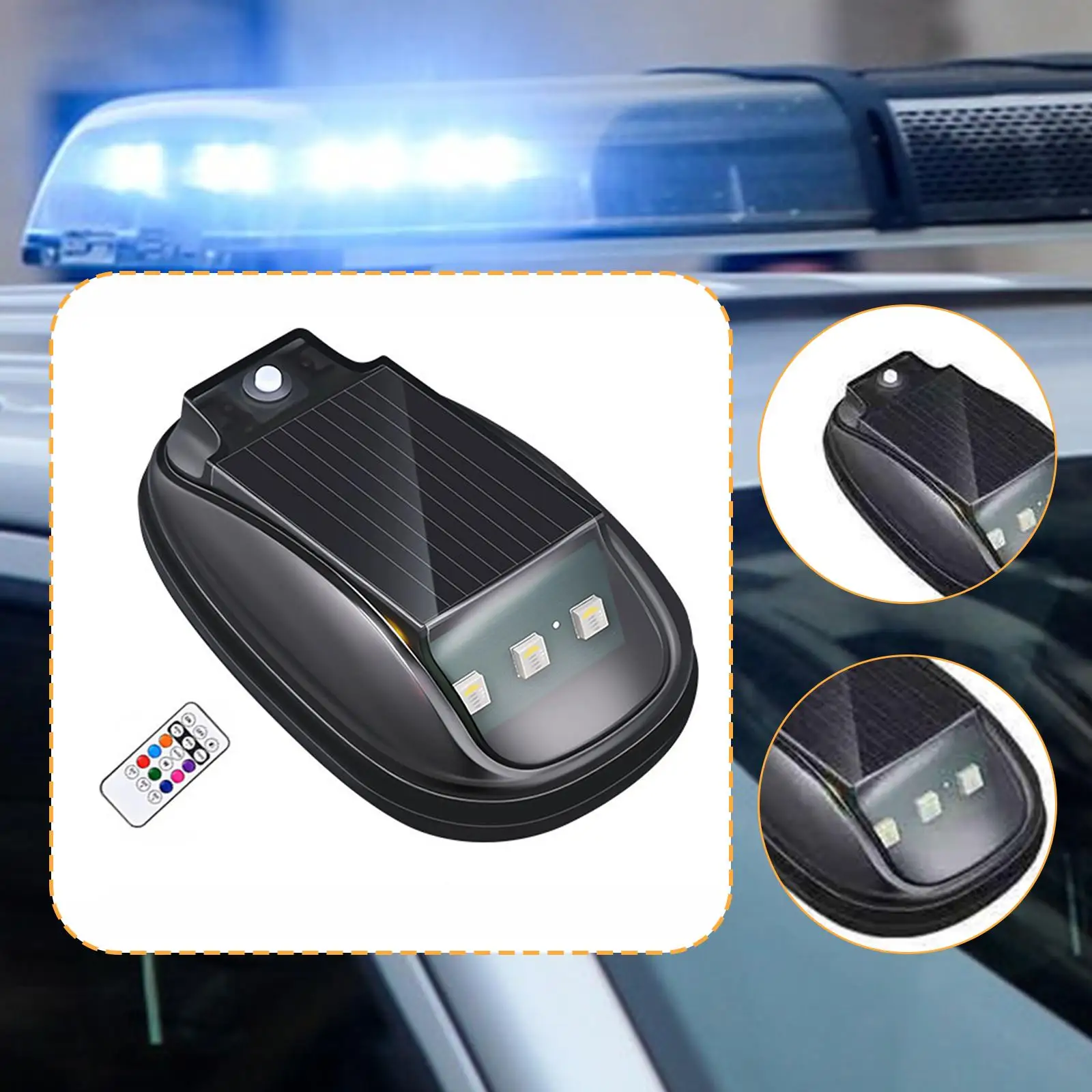 

Trucks Solar Cab Light Solar Powered Outdoor Night Equipment Spare Repairing Part Replace with Remote Rooftop Cab Clearance Lamp