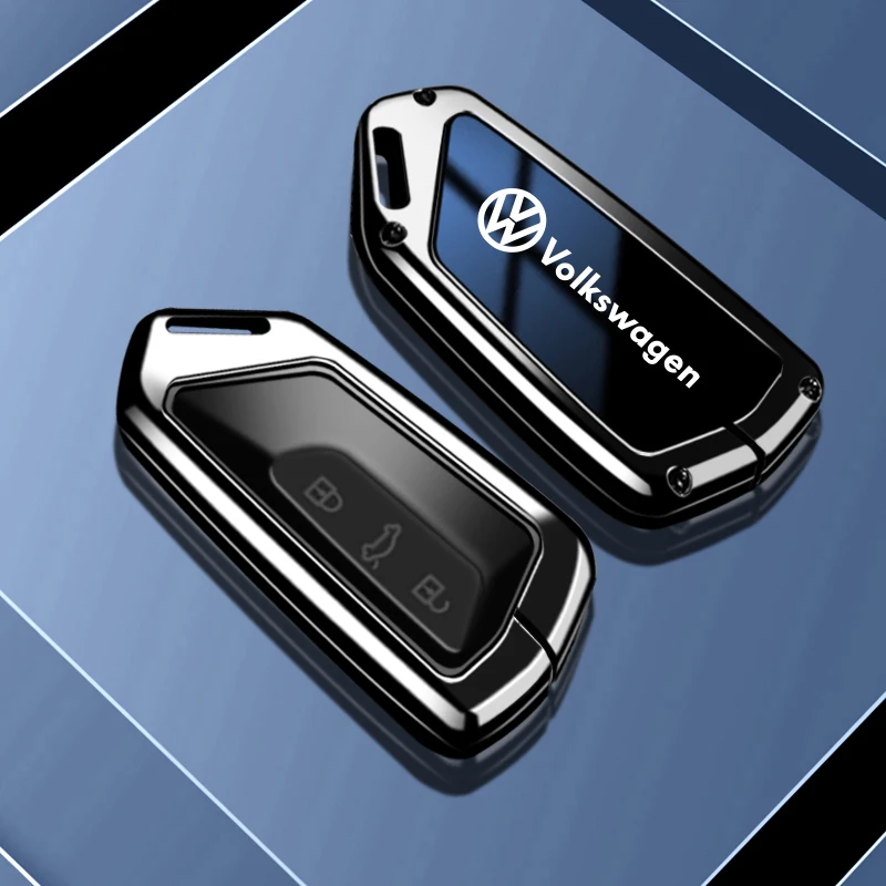 Fashion Zinc Alloy Car Remote Key Case Cover For VW Volkswagen Golf 8 2020 Skoda Octavia A8 2021 SEAT Leon MK4 Key Accessories