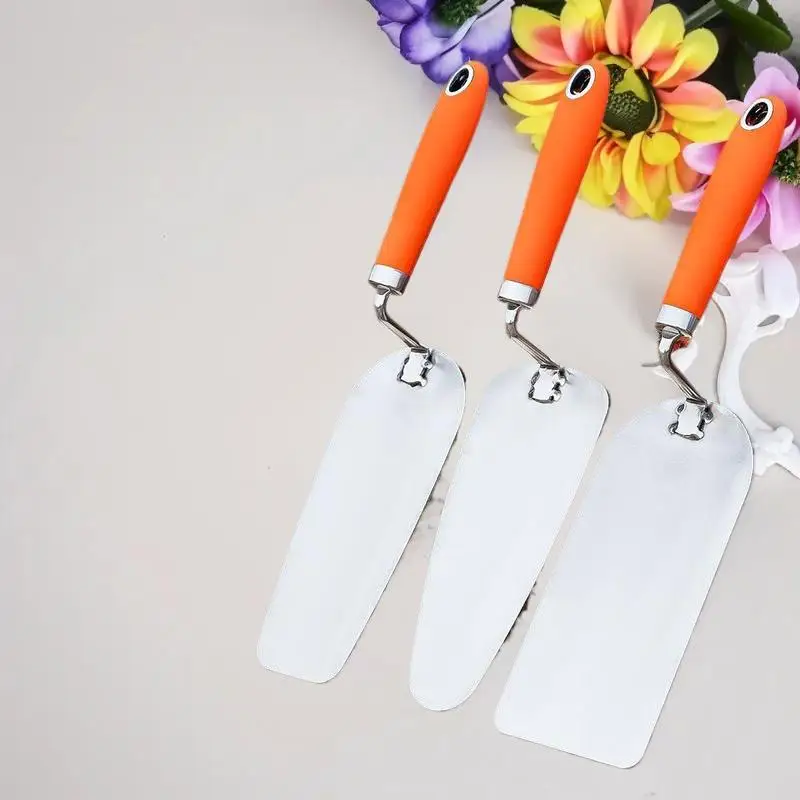 Stainless Steel Bricklayer's Knife Tiler's Brick Chopper Double Sided Thickened Straight Handle Wall Cutting Masonry Knife