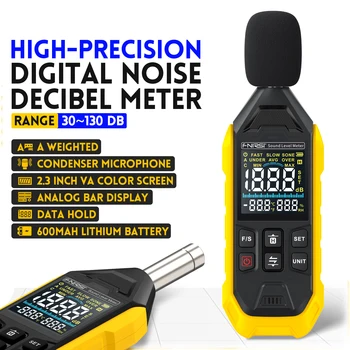 FNIRSI FDM01 Sound Level Meter Noise Measuring Instrument Handheld Digital DB Meter 30~130dB Sound Measuring Instrument