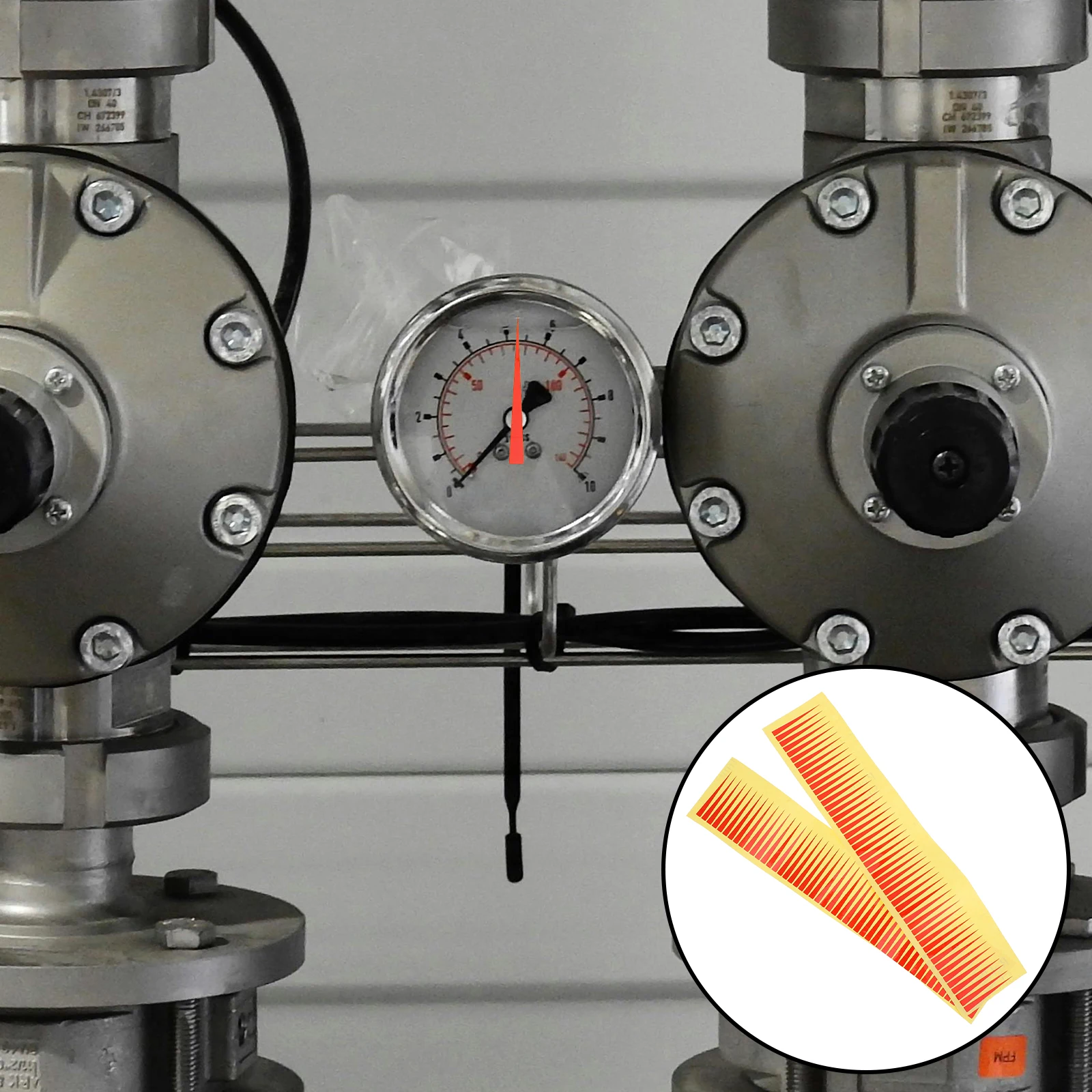 

Pressure Gauge Sticker Reflective Waterproof Arrow Indicator for HVAC Oil Mechanical Digital Gauges Easy Adhesive Multiple