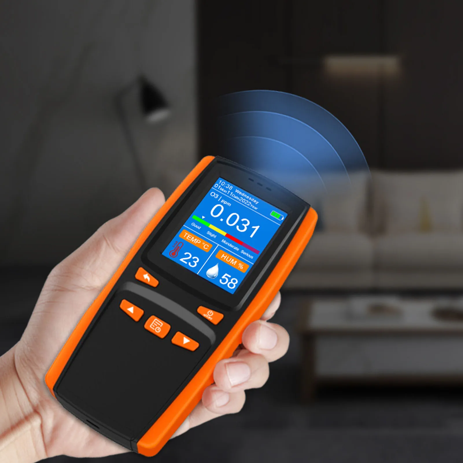 

Air Detecting Equipment Meter Detector Handheld LCD Display 320 X 240 USB Charging Multifunctional Portable Analyzer