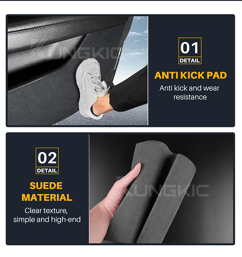 Für Mazda 3 BP 2019 2020 2021 2022 2023 2024 2025 2026 Mazda3 Axela Auto Anti-Kick-Pad Wildleder-Zubehör Türschutz – Detail 3