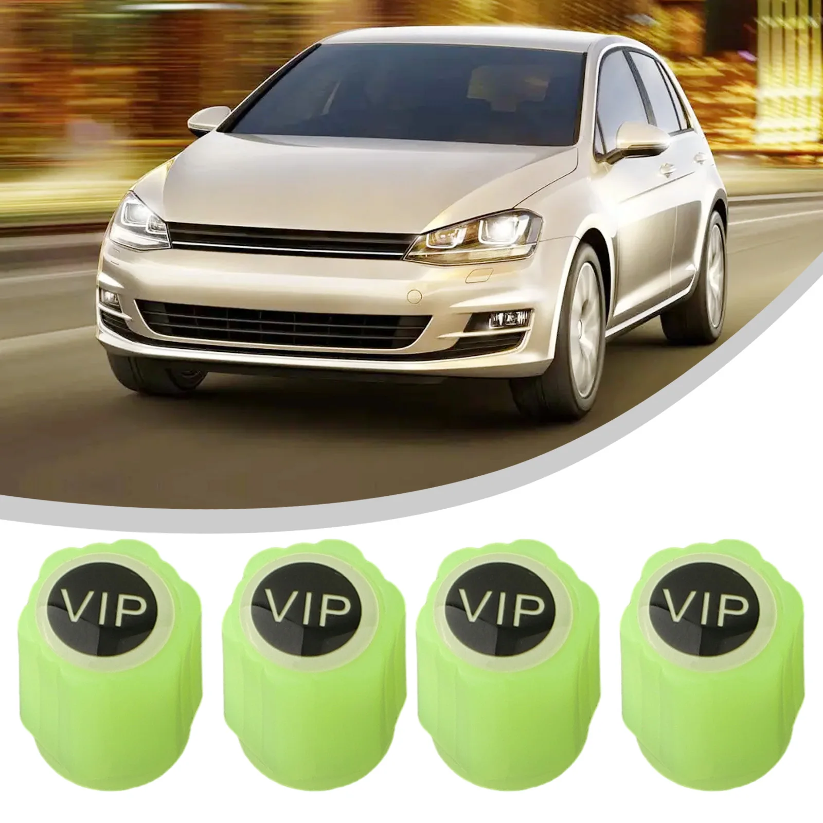 Parts Tire Valve Cap Dust-proof For Off-road Vehicle Glow In The Dark Luminous Plastic Tire Valve Cover Tyre Rim Stem