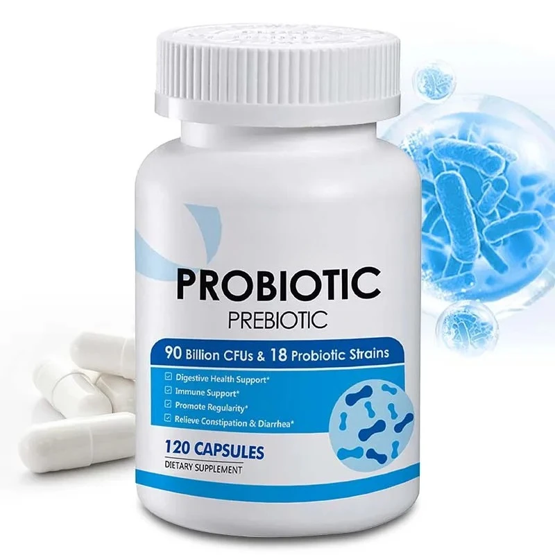 Probiotics 90 Billion CFUs - Dietary Supplement for Women & Men, Immune, Digestive, Gut Health, 30/60/120 Capsules